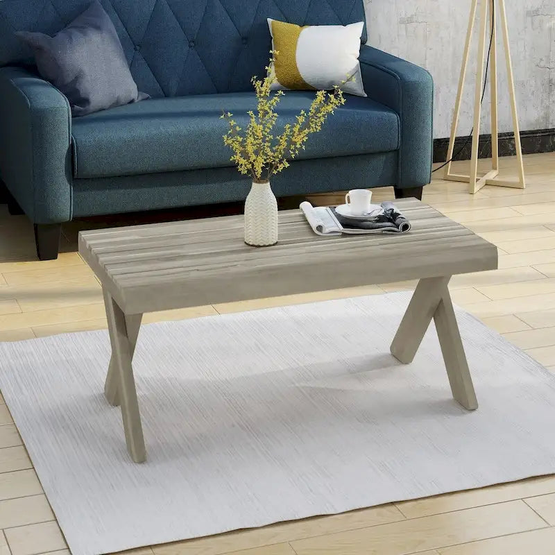Table basse en bois d'acacia Esmeralda Farmhouse par Christopher Knight Home