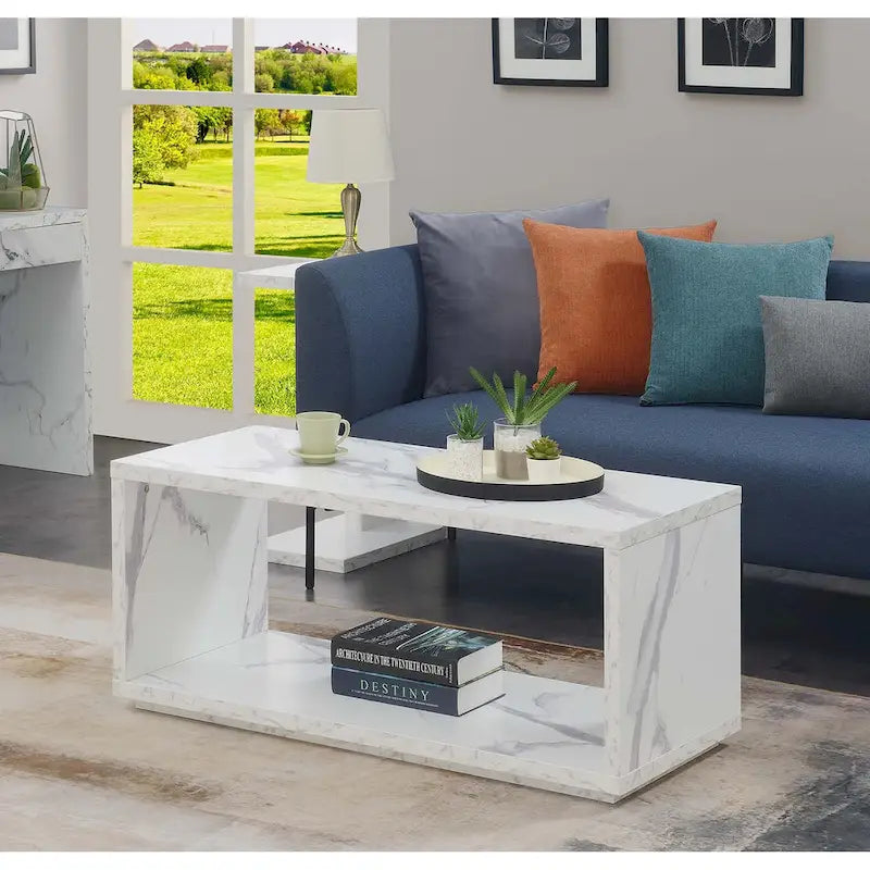 Table basse Northfield Admiral avec étagère de Convenience Concepts