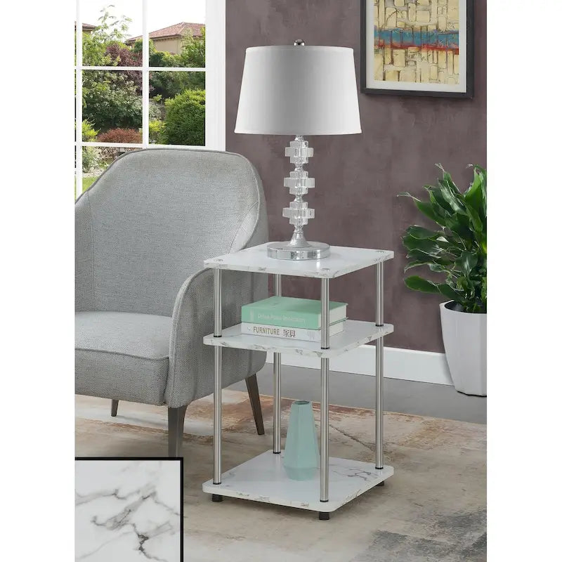 Convenience Concepts Designs2Go Table d'appoint à 3 niveaux sans outils