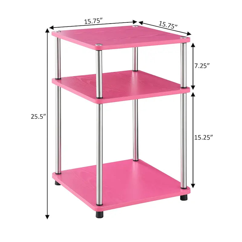 Convenience Concepts Designs2Go Table d'appoint à 3 niveaux sans outils