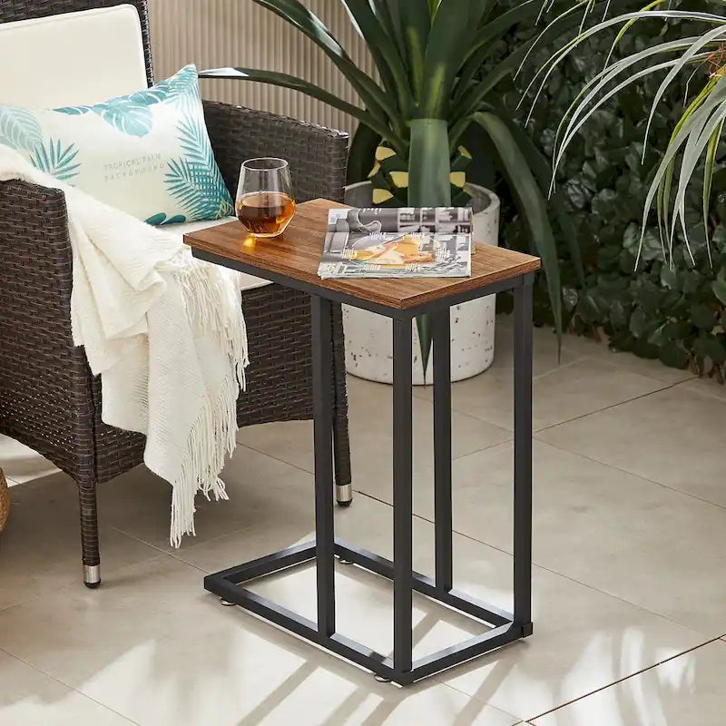 Javlergo Ensemble de 3 Tables Basses pour Salon, Table Basse en Bois et Ensemble de 2 Tables d'Appoint en C