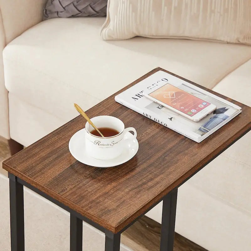 Javlergo Ensemble de 3 Tables Basses pour Salon, Table Basse en Bois et Ensemble de 2 Tables d'Appoint en C