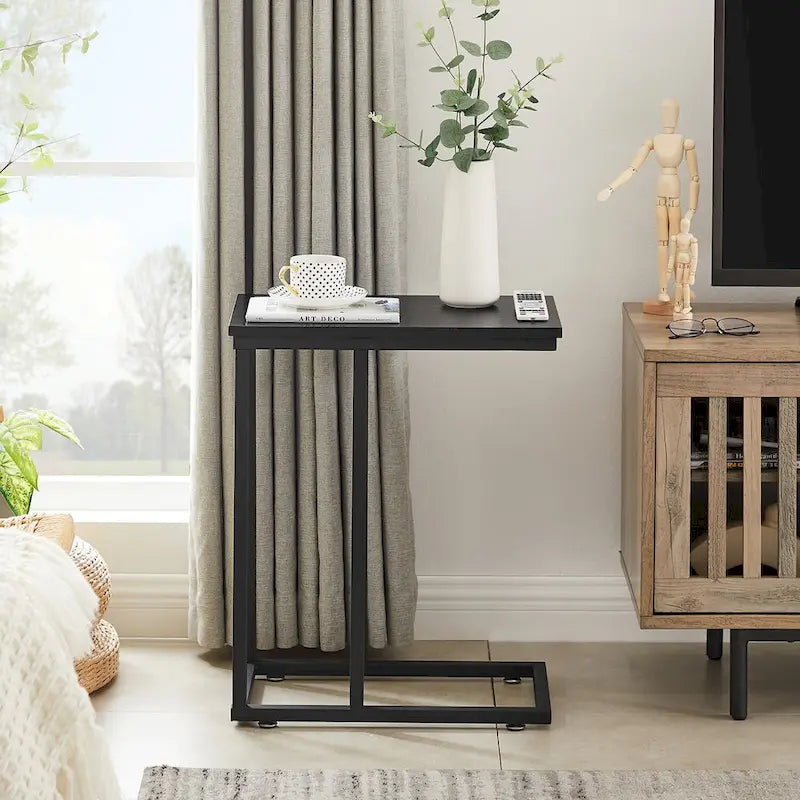 Javlergo Ensemble de 3 Tables Basses pour Salon, Table Basse en Bois et Ensemble de 2 Tables d'Appoint en C