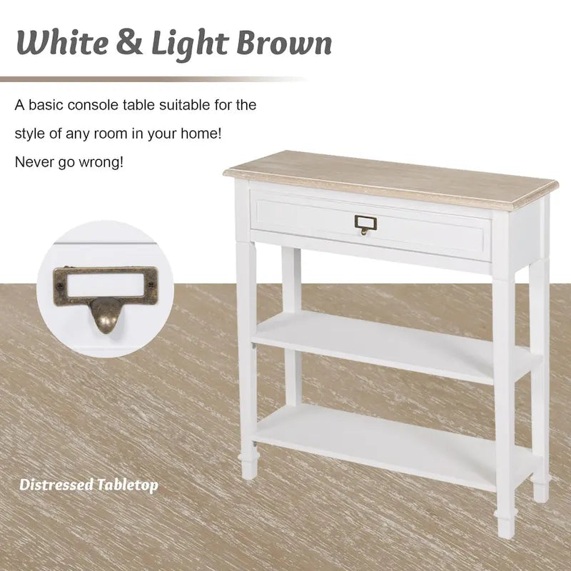Table d'appoint avec tiroirs Porch & Den Gatto