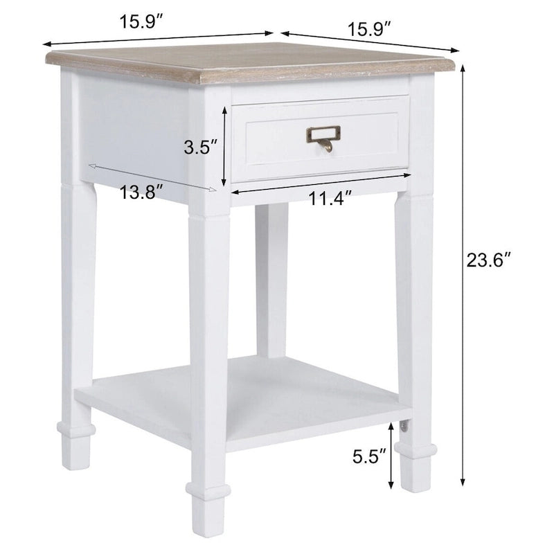 Table d'appoint avec tiroirs Porch & Den Gatto