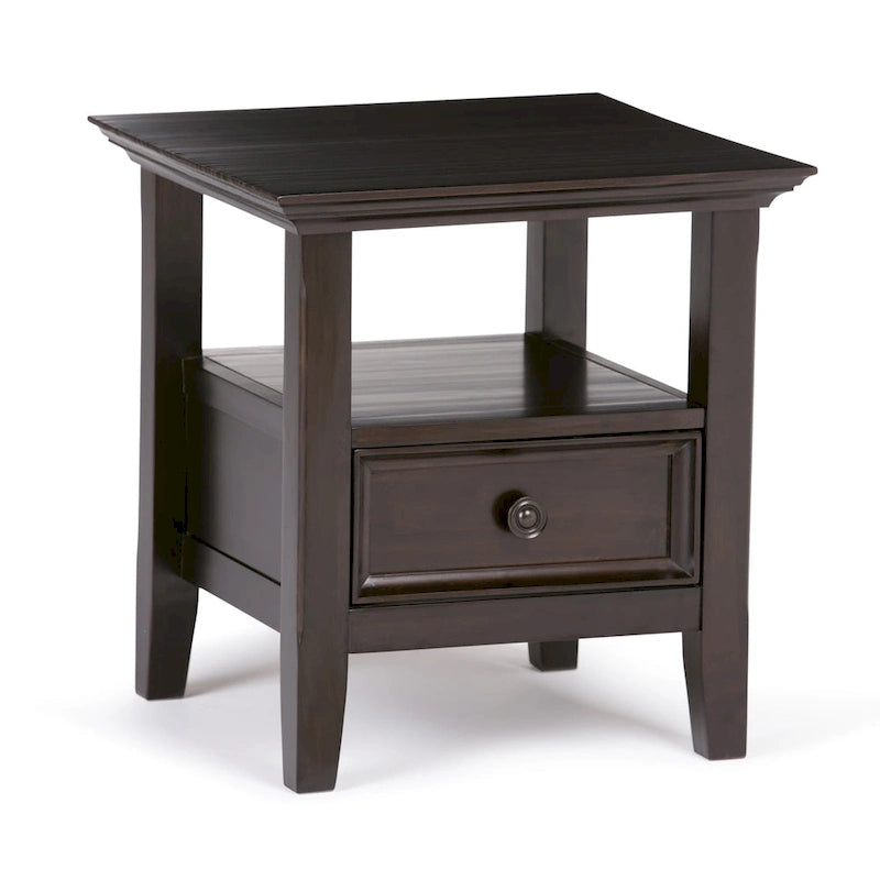 WYNDENHALL Halifax Table d'appoint carrée en bois massif de 48,26 cm – 48,26 cm de large