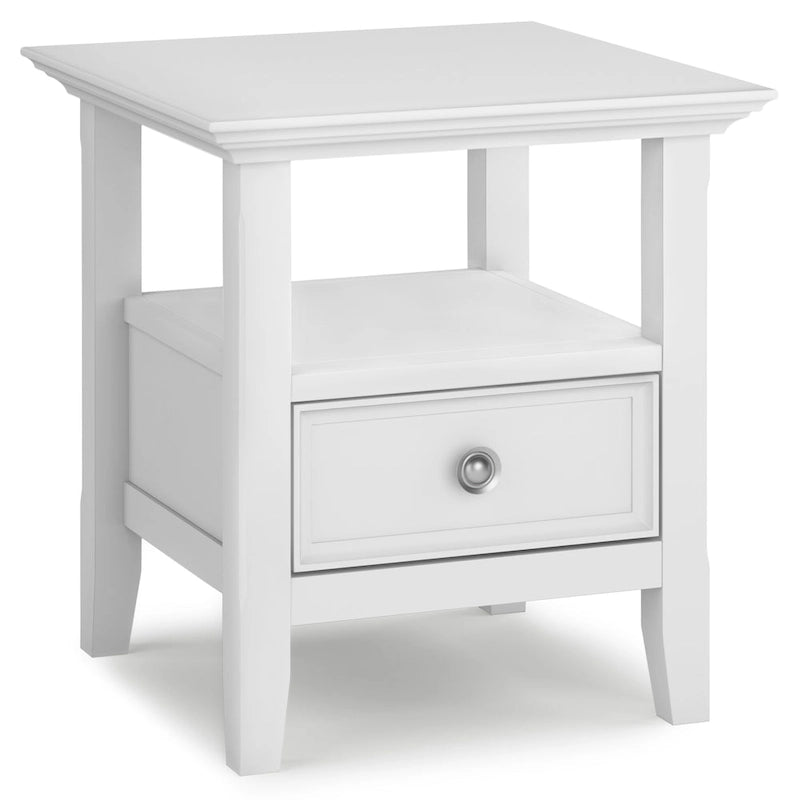WYNDENHALL Halifax Table d'appoint carrée en bois massif de 48,26 cm – 48,26 cm de large
