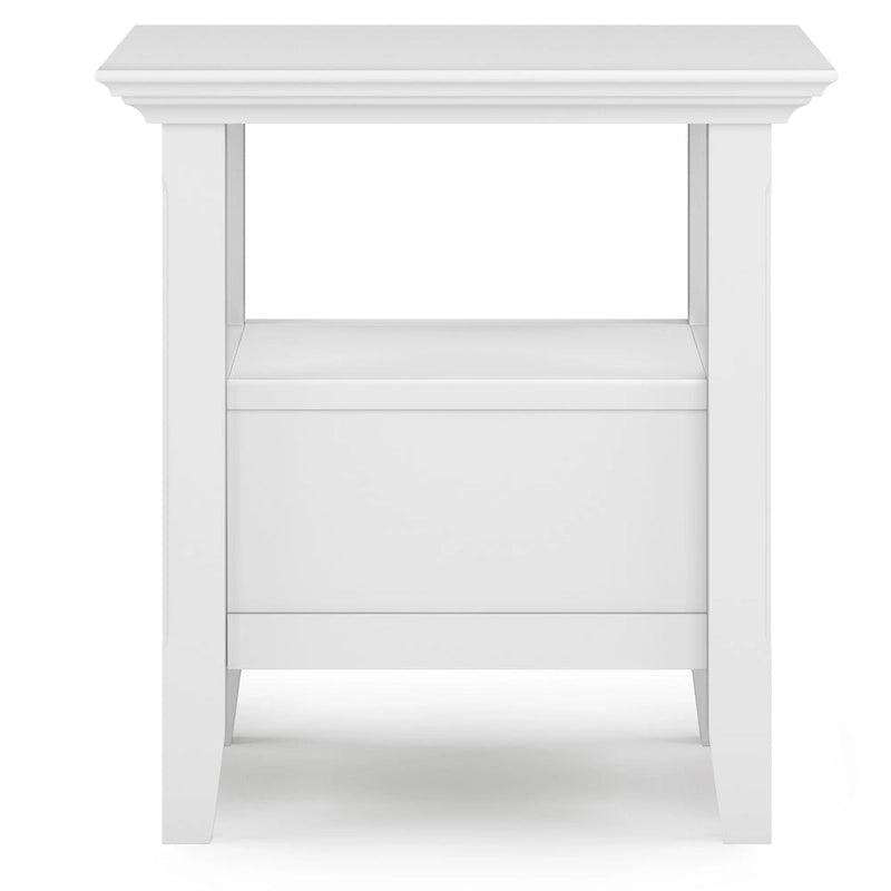 WYNDENHALL Halifax Table d'appoint carrée en bois massif de 48,26 cm – 48,26 cm de large