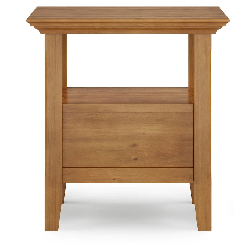 WYNDENHALL Halifax Table d'appoint carrée en bois massif de 48,26 cm – 48,26 cm de large