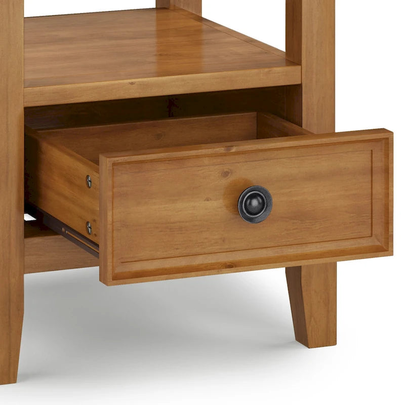 WYNDENHALL Halifax Table d'appoint carrée en bois massif de 48,26 cm – 48,26 cm de large