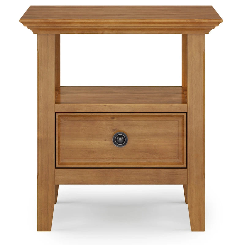 WYNDENHALL Halifax Table d'appoint carrée en bois massif de 48,26 cm – 48,26 cm de large