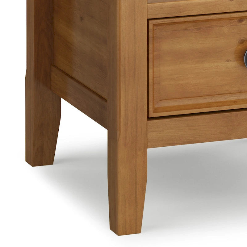 WYNDENHALL Halifax Table d'appoint carrée en bois massif de 48,26 cm – 48,26 cm de large