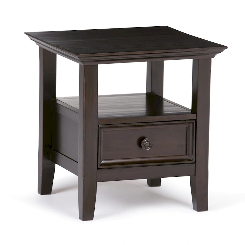 WYNDENHALL Halifax Table d'appoint carrée en bois massif de 48,26 cm – 48,26 cm de large