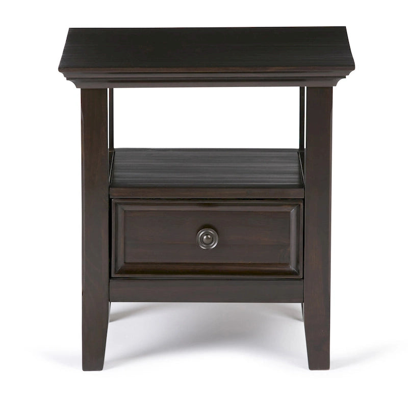 WYNDENHALL Halifax Table d'appoint carrée en bois massif de 48,26 cm – 48,26 cm de large