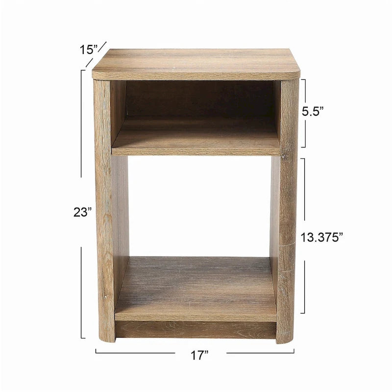Table d'appoint en marbre et bois