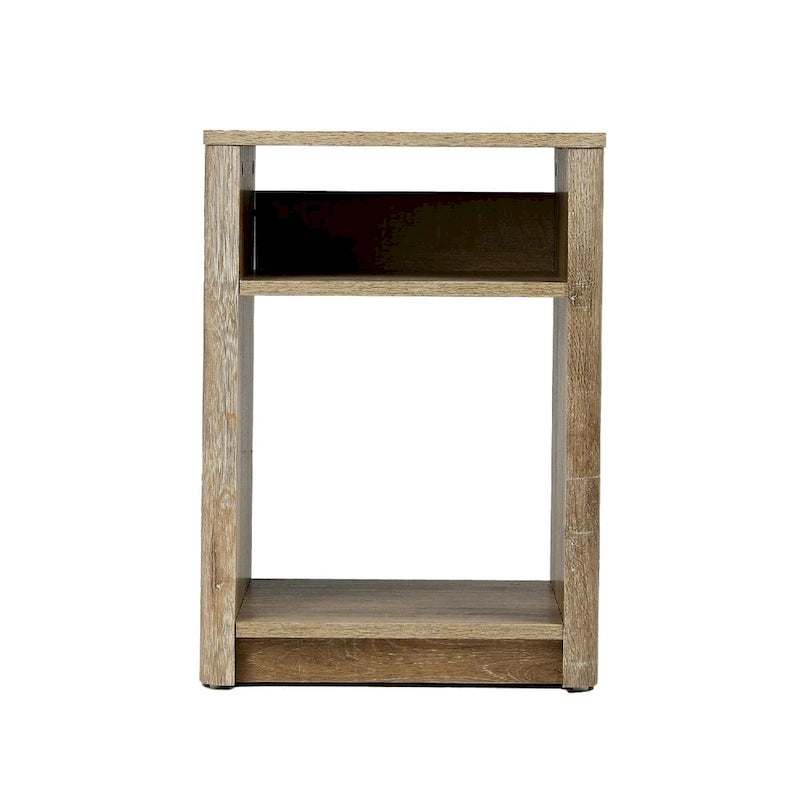 Table d'appoint en marbre et bois
