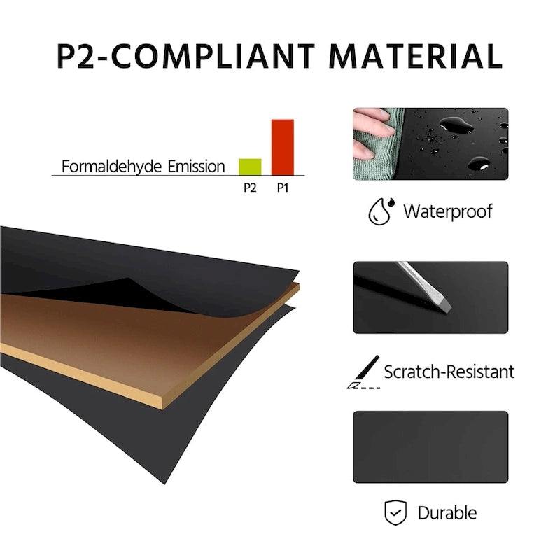 Console Yaheetech X Design avec 1 tiroir et 2 étagères ouvertes