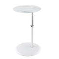 Table d'appoint avec plateau en marbre réglable en hauteur