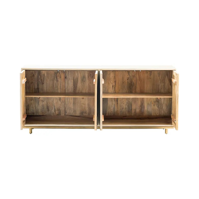 Buffet en bois à quatre portes Brighton, beige