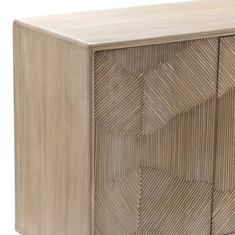 Buffet en bois à quatre portes Brighton, beige