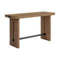 Table console Landmark 60 large avec 2 pieds, Chêne vieilli