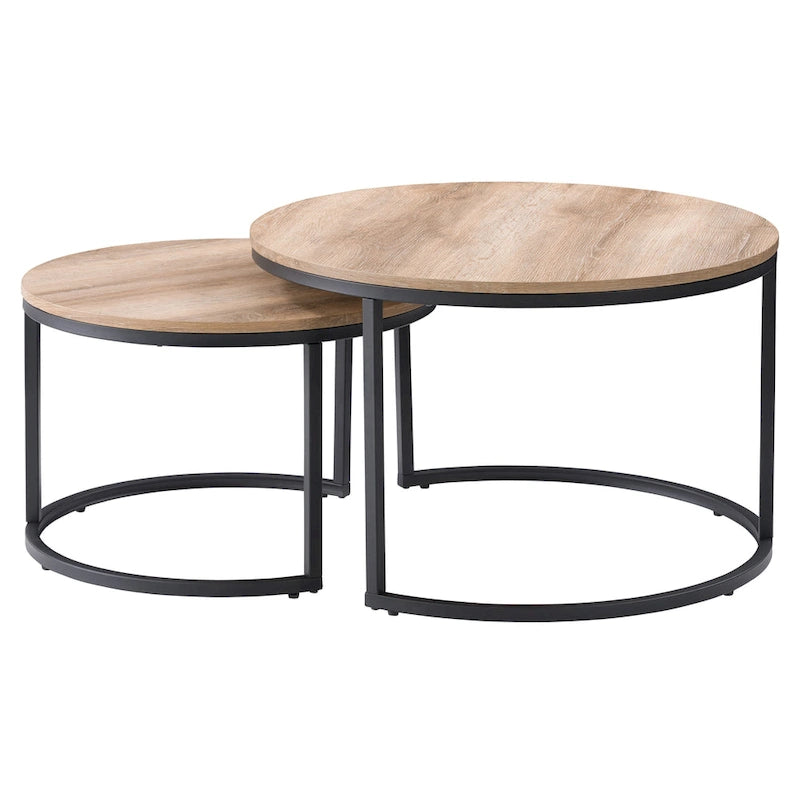 Lot de 2 tables basses gigognes