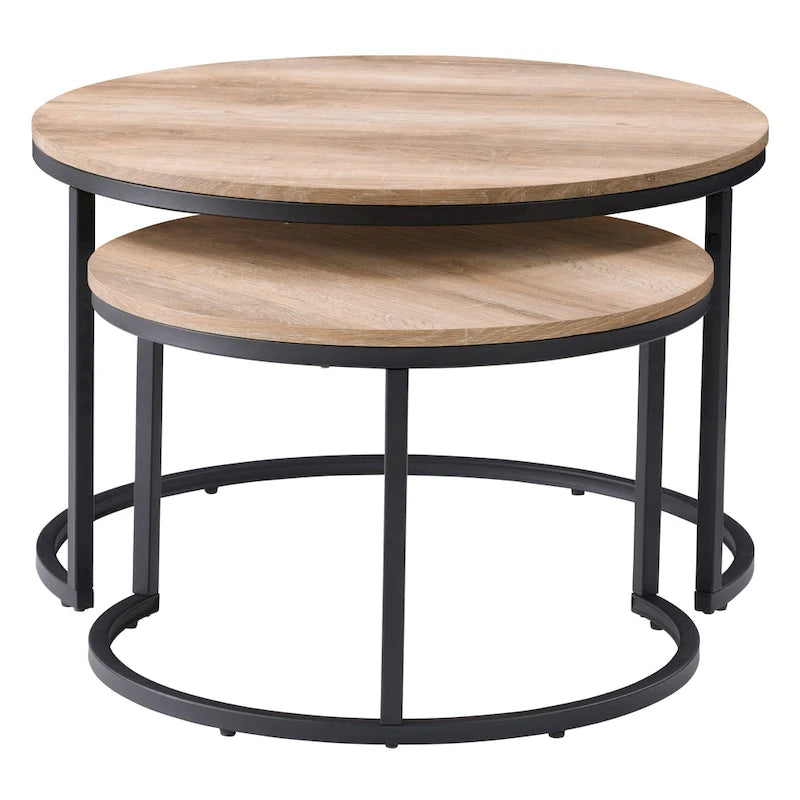 Lot de 2 tables basses gigognes