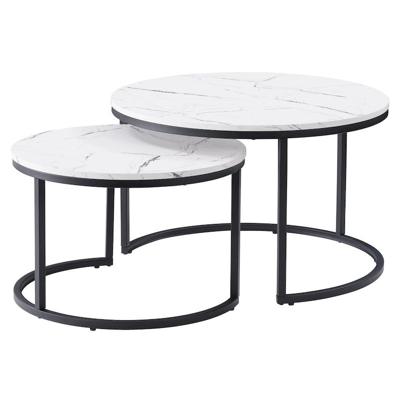 Lot de 2 tables basses gigognes