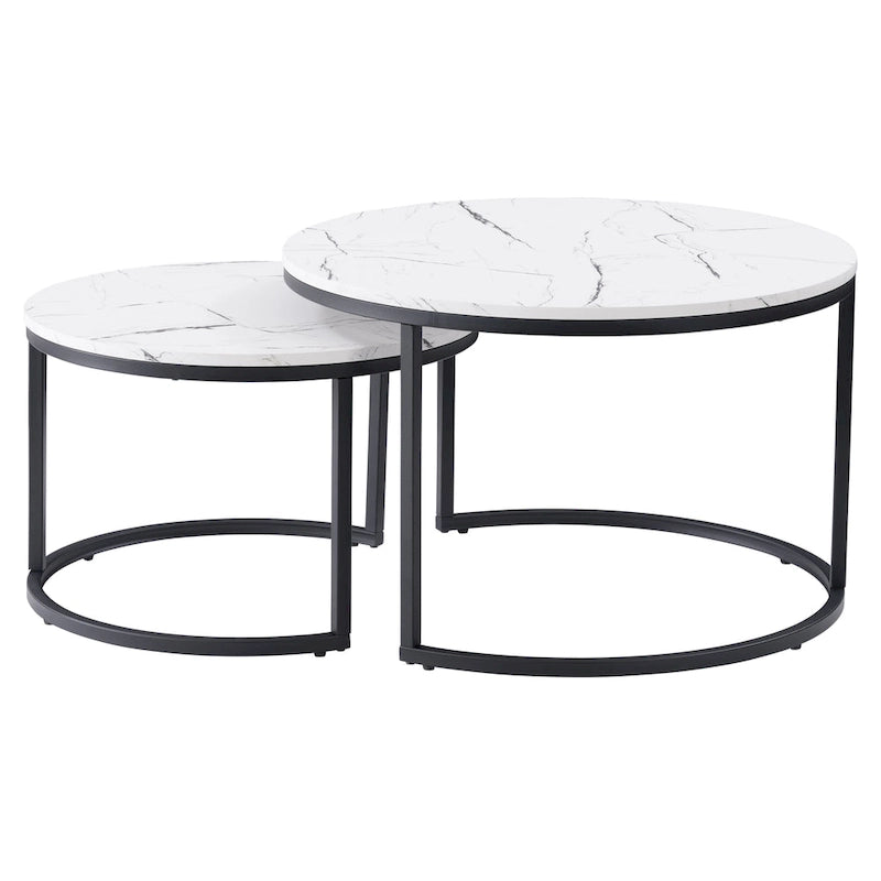 Lot de 2 tables basses gigognes
