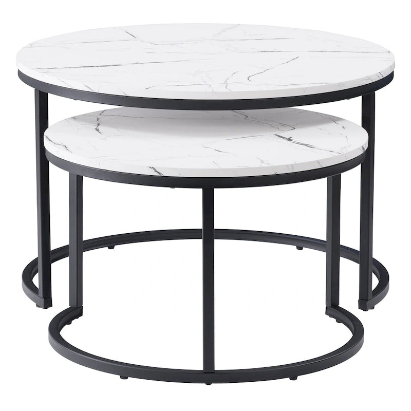 Lot de 2 tables basses gigognes