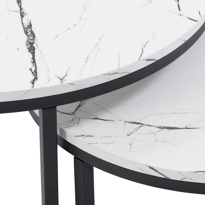Lot de 2 tables basses gigognes