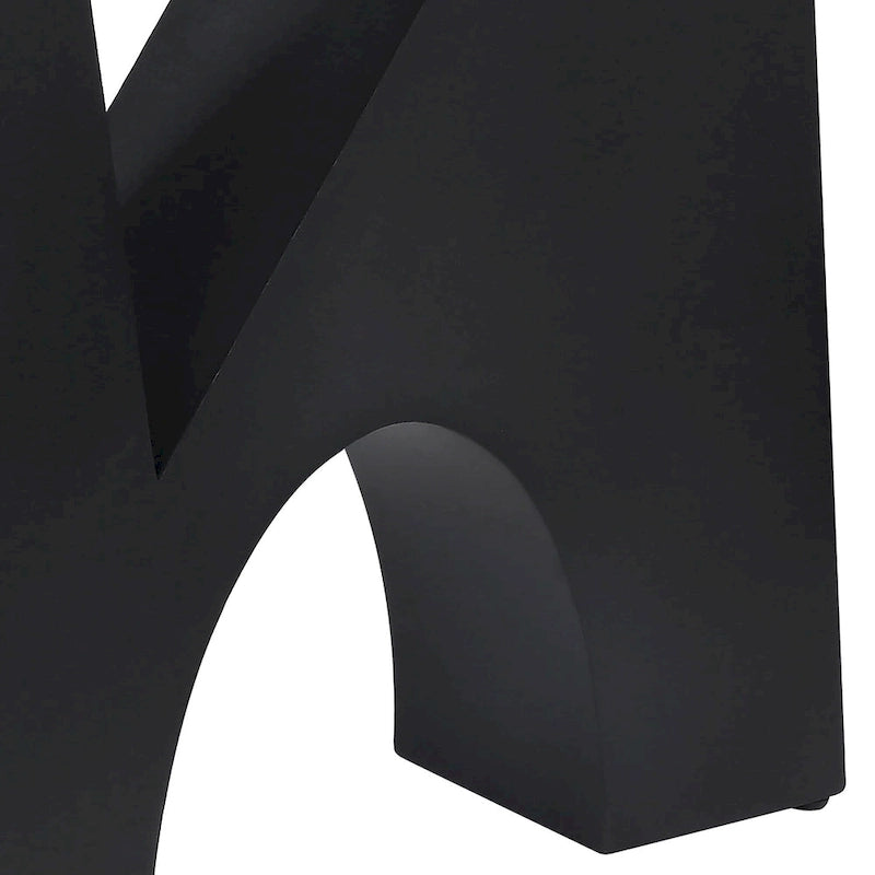 Console de table Noele moderne noire 48 pouces à plateau en verre par Furniture of America