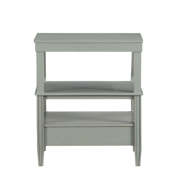 Table basse de rangement à 3 niveaux rectangulaire avec tiroir Table de nuit avec plateau coulissant Table d'appoint pour salon