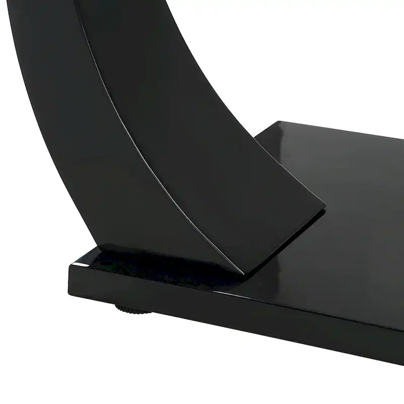 Table basse contemporaine 50 pouces avec plateau en verre Cres par Furniture of America