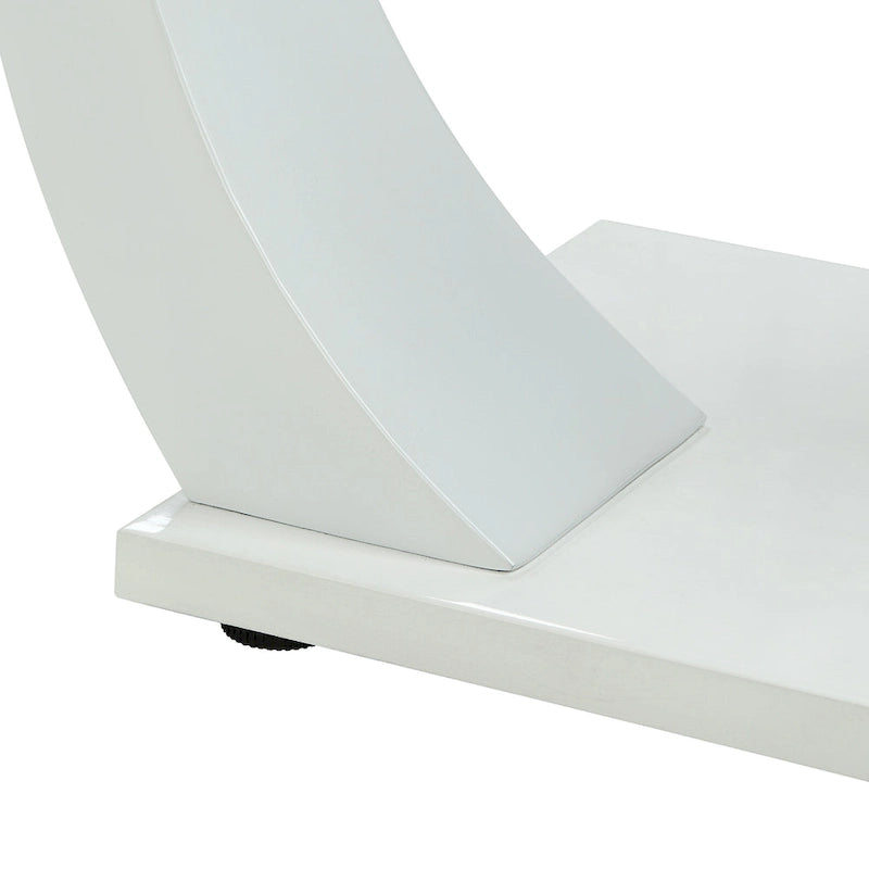 Table basse contemporaine 50 pouces avec plateau en verre Cres par Furniture of America