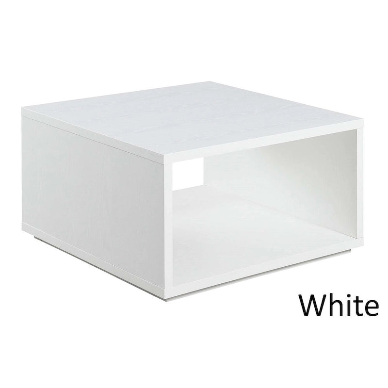 Table basse Northfield Admiral Square avec étagère de Convenience Concepts