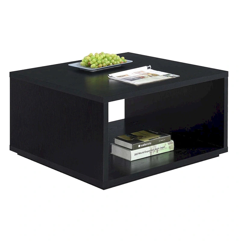 Table basse Northfield Admiral Square avec étagère de Convenience Concepts