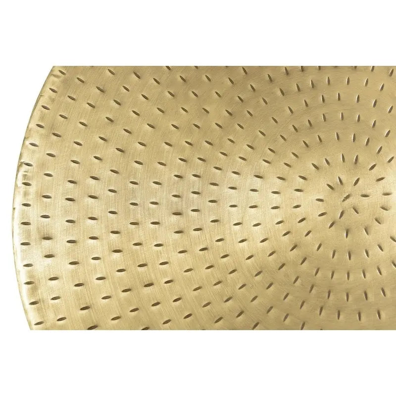 Table d'appoint Alevi en fer doré et tambour