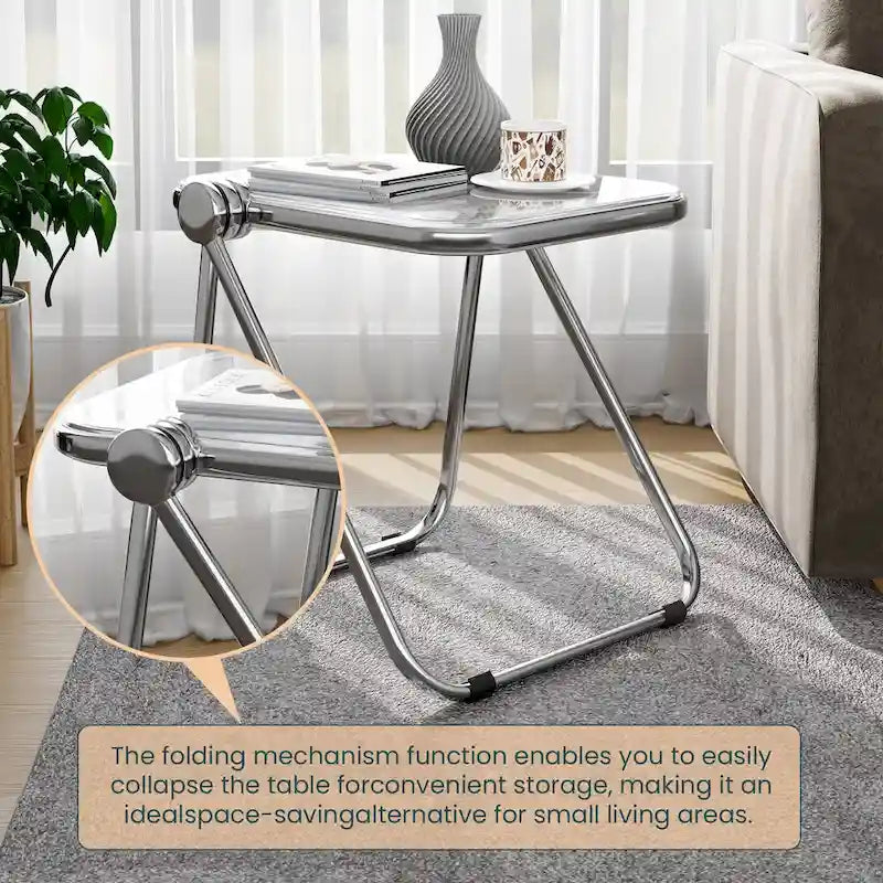 Table pliante rectangulaire LeisureMod Lawrence avec cadre en aluminium - 16.73