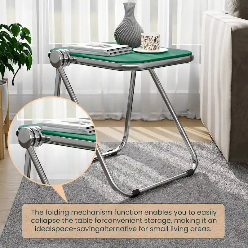 Table pliante rectangulaire LeisureMod Lawrence avec cadre en aluminium - 16.73