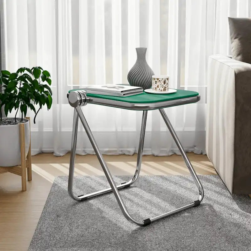 Table pliante rectangulaire LeisureMod Lawrence avec cadre en aluminium - 16.73