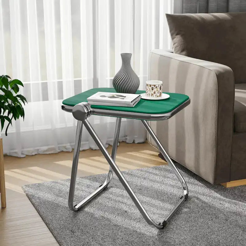 Table pliante rectangulaire LeisureMod Lawrence avec cadre en aluminium - 16.73