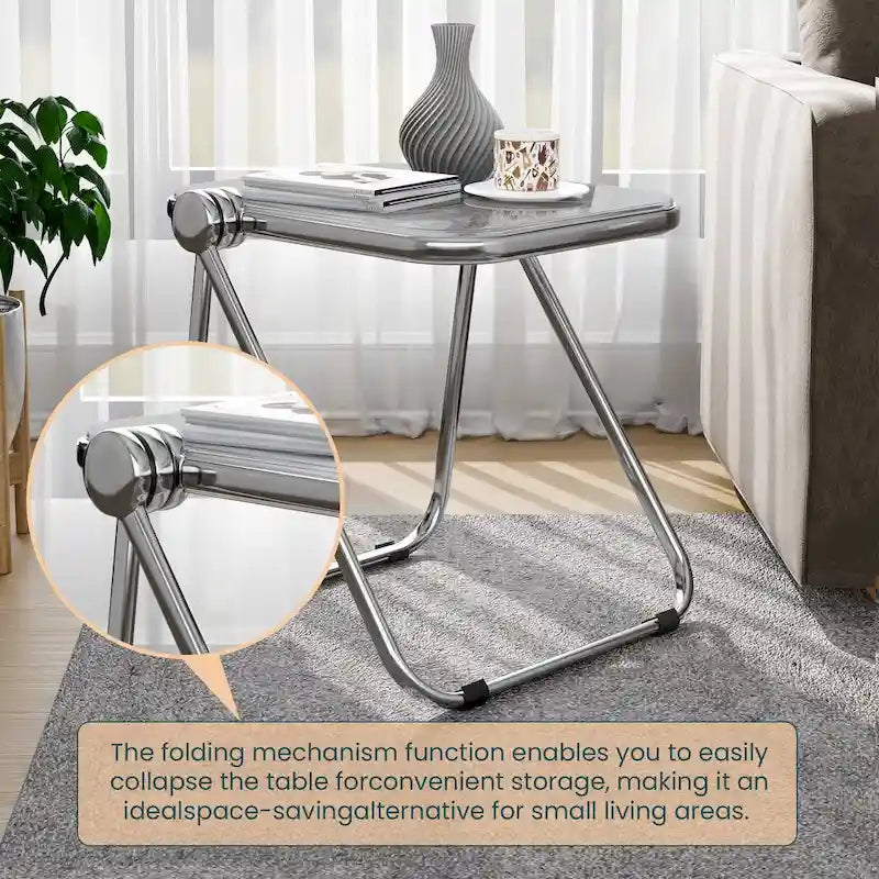 Table pliante rectangulaire LeisureMod Lawrence avec cadre en aluminium - 16.73