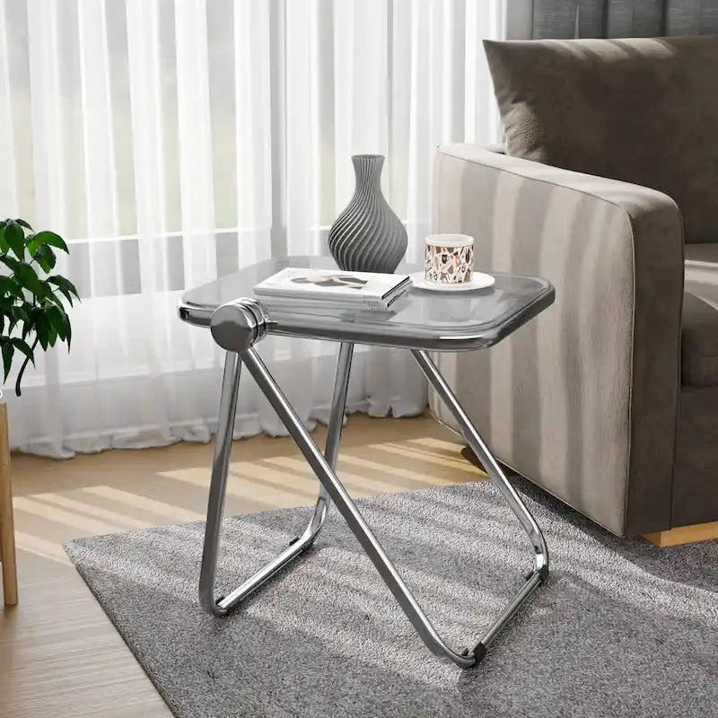 Table pliante rectangulaire LeisureMod Lawrence avec cadre en aluminium - 16.73