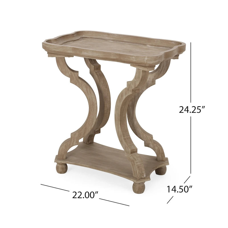 Table d'appoint rectangulaire de style champêtre Ouray par Christopher Knight Home