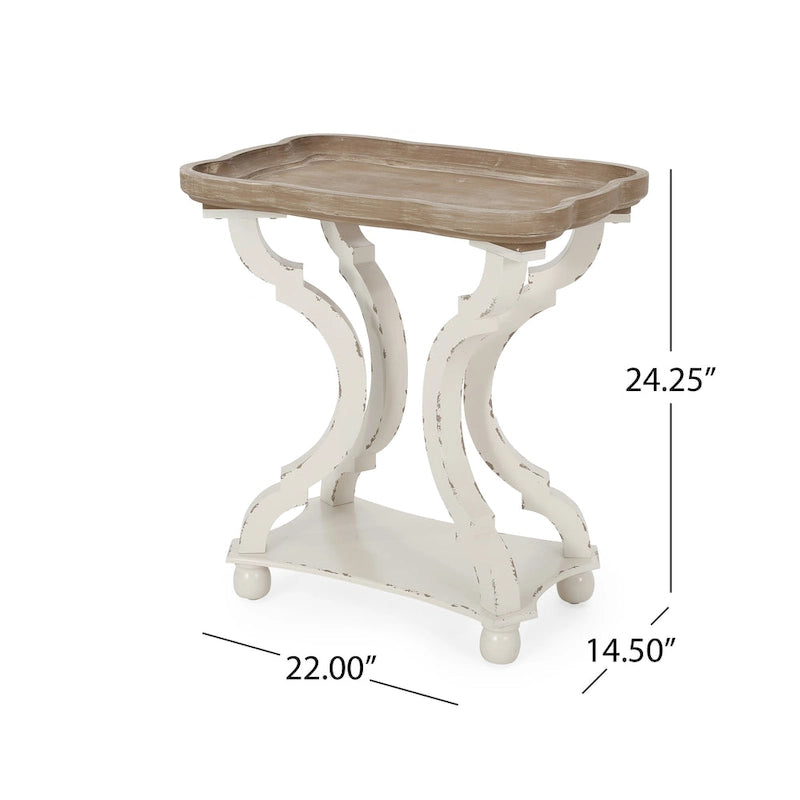 Table d'appoint rectangulaire de style champêtre Ouray par Christopher Knight Home