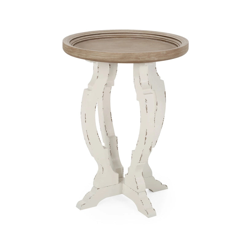 Table d'appoint ronde Purdin French Country par Christopher Knight Home