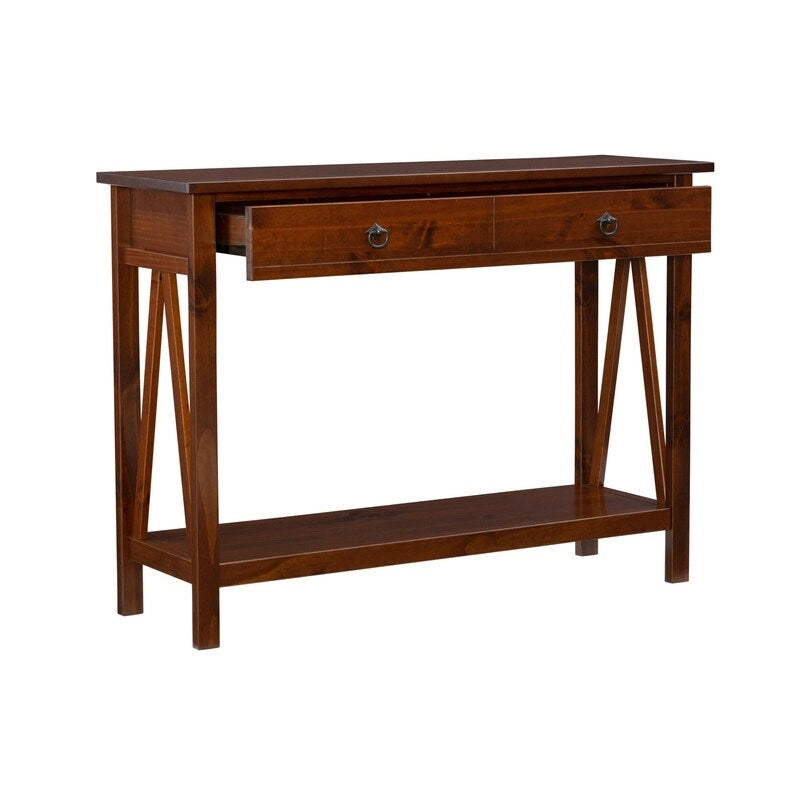 Console Nouvelle-bourg de Copper Grove, finition tabac antique