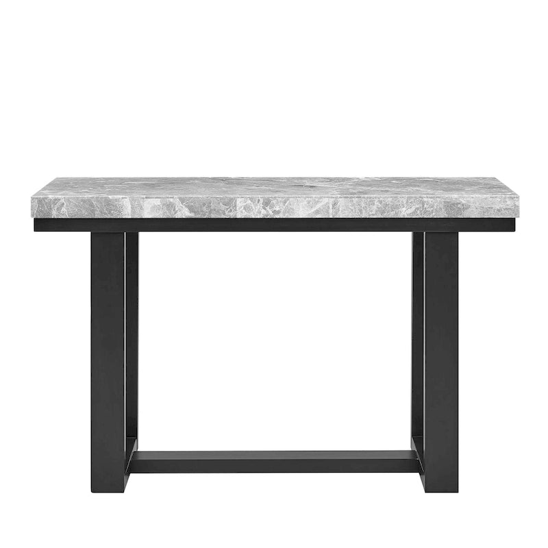 Console en marbre gris Ludlow Steve Silver