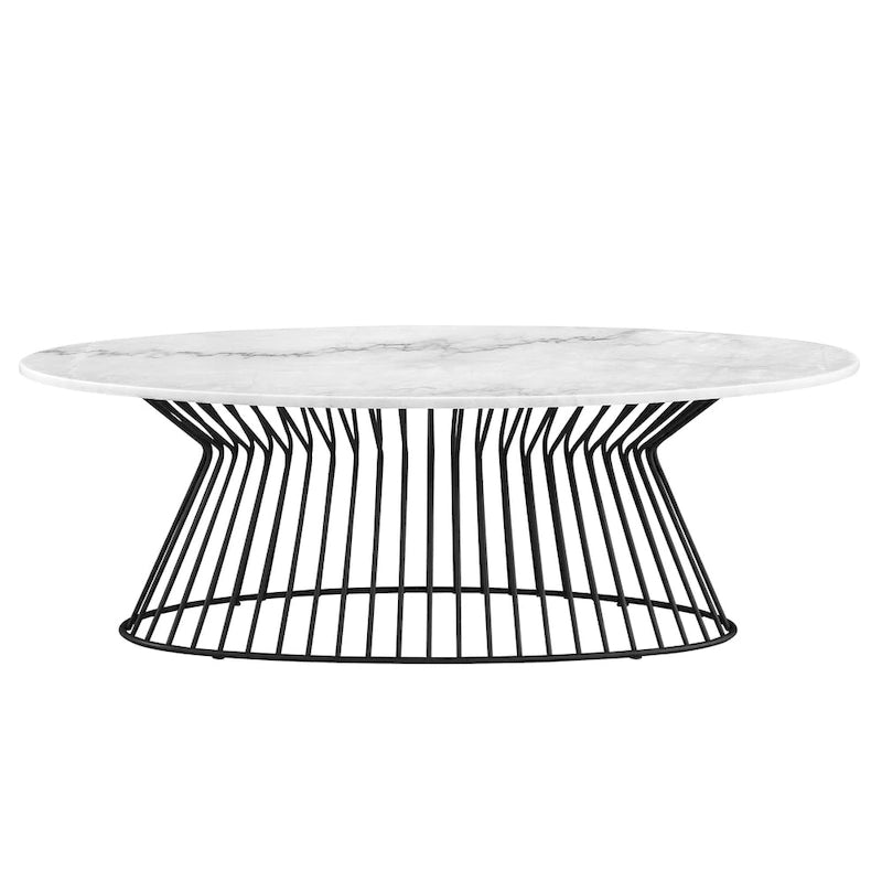 Table basse Madison Park Keaton noir/blanc
